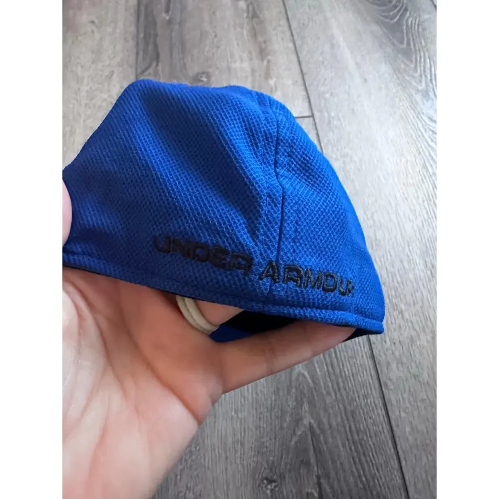 Under Armour Boys' Blue Dri-Fit Stretch Fit Cap (Size Small)